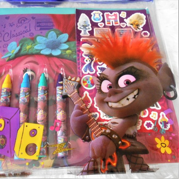 Trolls World Tour 12 Piece Tote Set - Picture 9 of 11